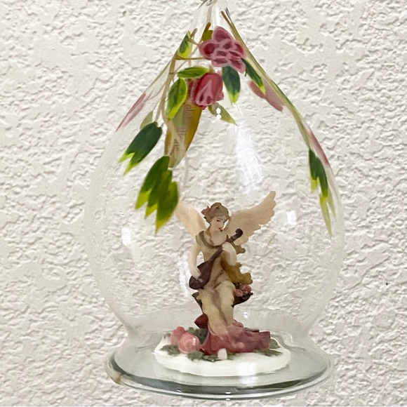 Vintage Celebrations Handpainted Blown Glass Angel Collectible Ornament - Picture 11 of 15